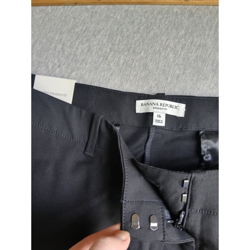 Banana Republic Pants 16 Ultra High Rise Modern Straight City Stretch New - Picture 8 of 14